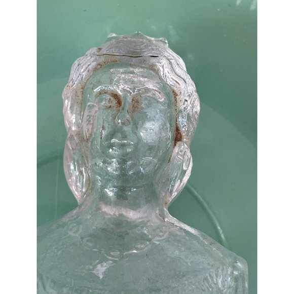 Vintage Mary Lowell Queen Victoria Glass Bottle Top Bust - Picture 6 of 7